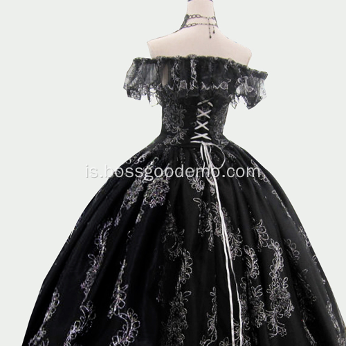 Hágæða Black Wedding Dress